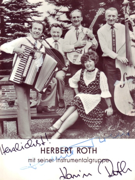 Herbert Roth mit seiner Instrumentalgruppe / Foto: Amiga, Herbert Roth, Gasthaus Werratal
